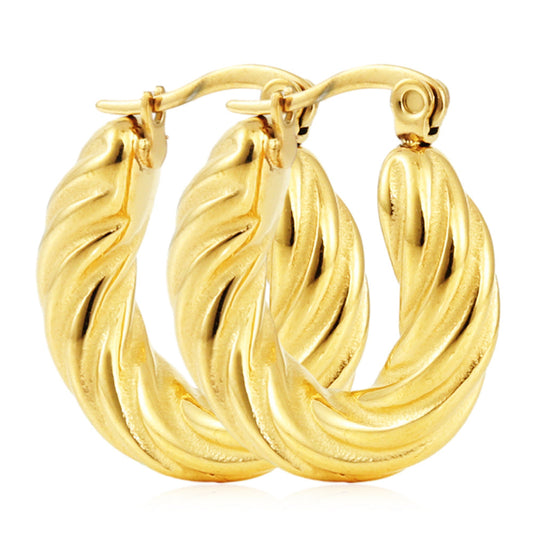 Delicate Artisan Gold Earring