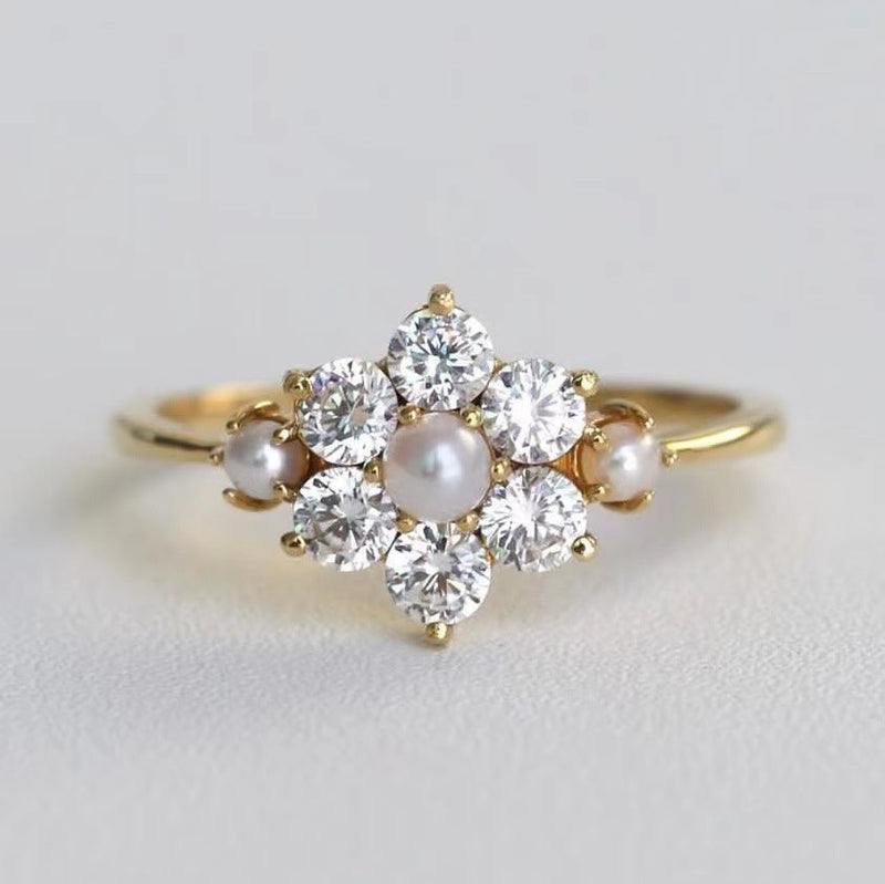 Beautiful Pearl Ring with Unique Style