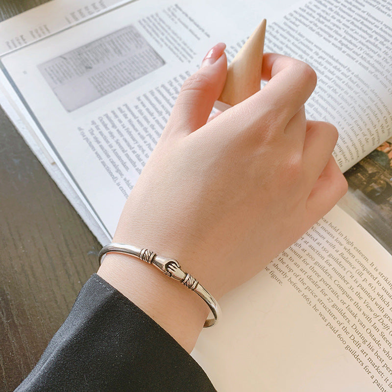 Vintage Handmade Silver Bracelet
