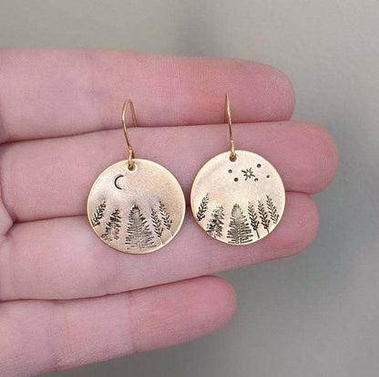 Vintage Handmade Gold Earring