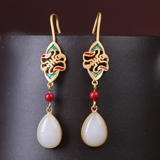 Delicate Artisan Gold Earring