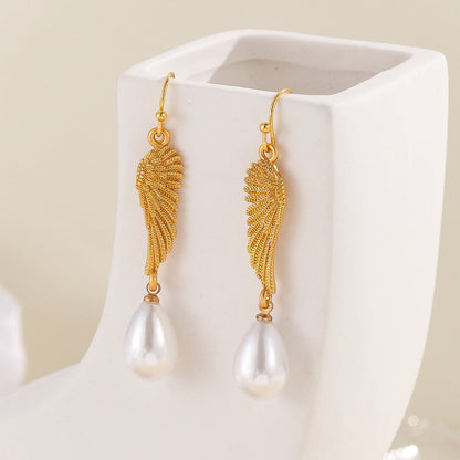 Delicate Artisan Gold Earring