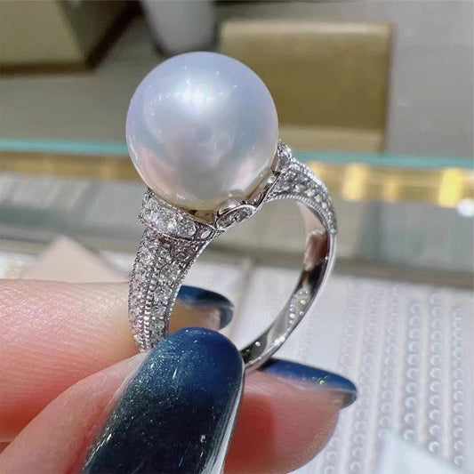 Delicate Artisan Pearl Ring