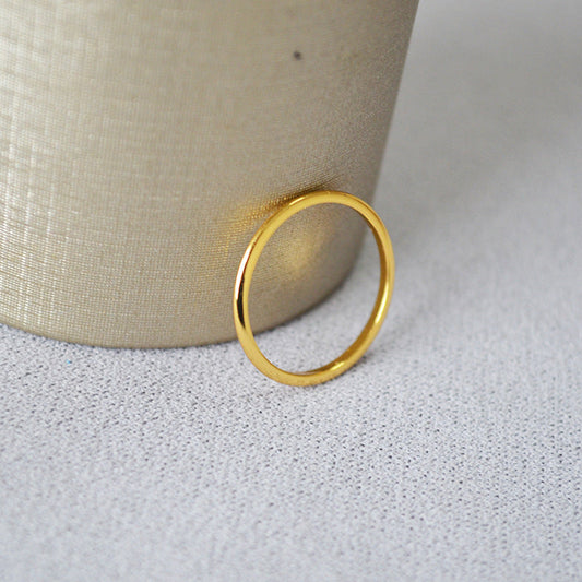Delicate Artisan Gold Ring