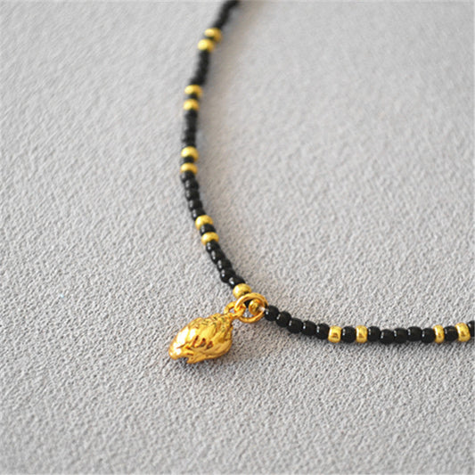 Delicate Artisan Gold Necklace