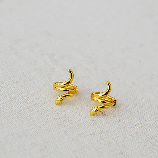 Delicate Artisan Gold Earring
