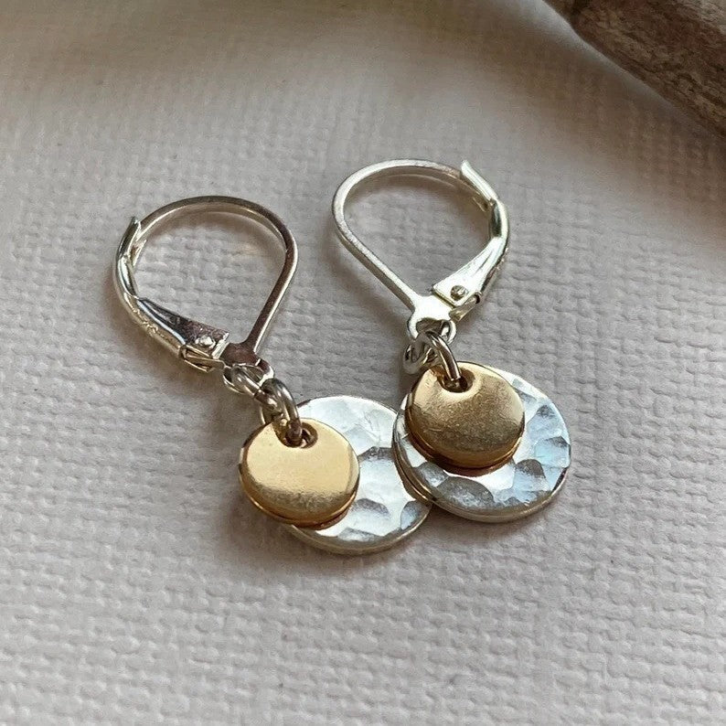 Delicate Artisan Gold Earring