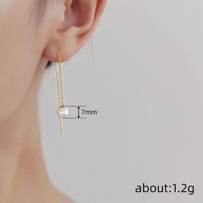 Delicate Artisan Pearl Earring