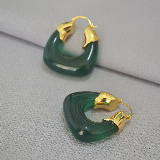 Vintage Handmade Gold Earring