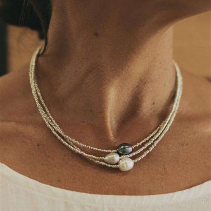 Delicate Artisan Pearl Necklace