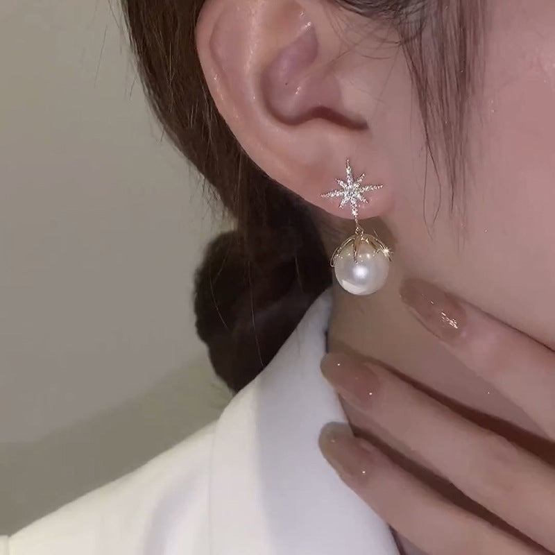 Delicate Artisan Pearl Earring