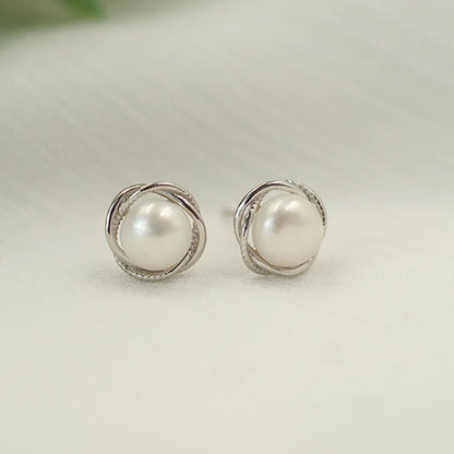 Delicate Artisan Pearl Earring