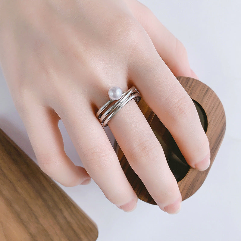 Romantic Pearl Ring for Special Moments