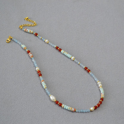 Delicate Artisan Pearl Necklace
