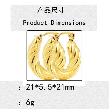 Delicate Artisan Gold Earring