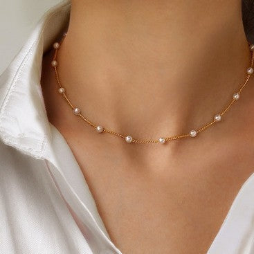 Vintage Handmade Pearl Necklace