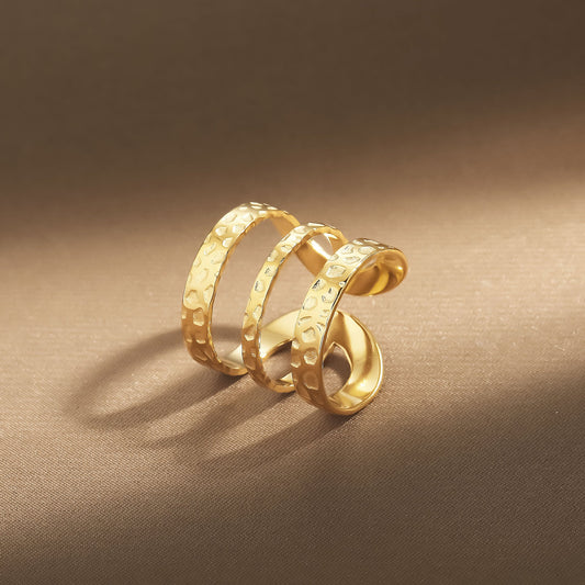 Delicate Artisan Gold Ring