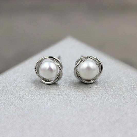 Delicate Artisan Pearl Earring