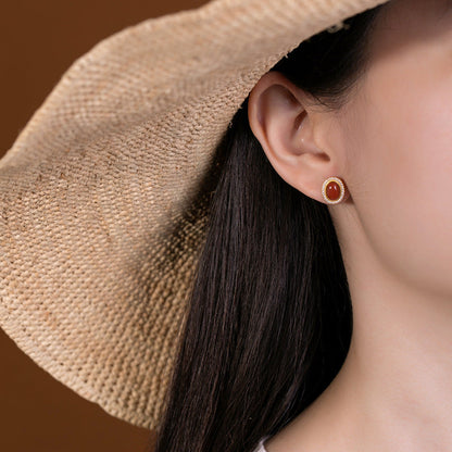 Delicate Artisan Gold Earring