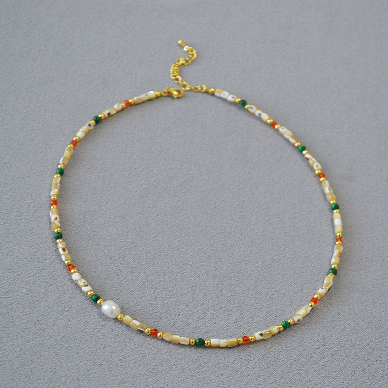 Delicate Artisan Pearl Necklace