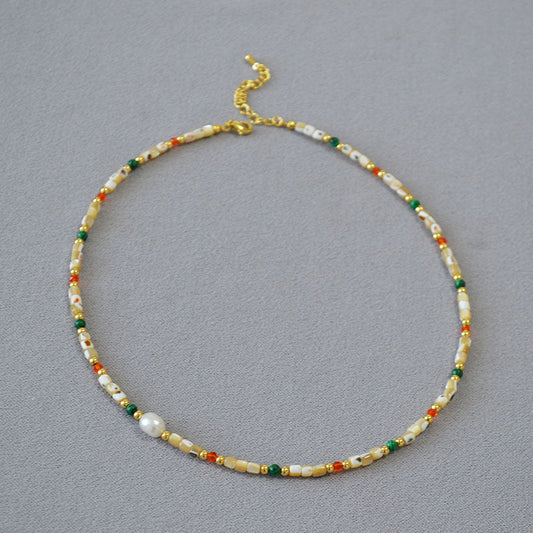 Delicate Artisan Pearl Necklace