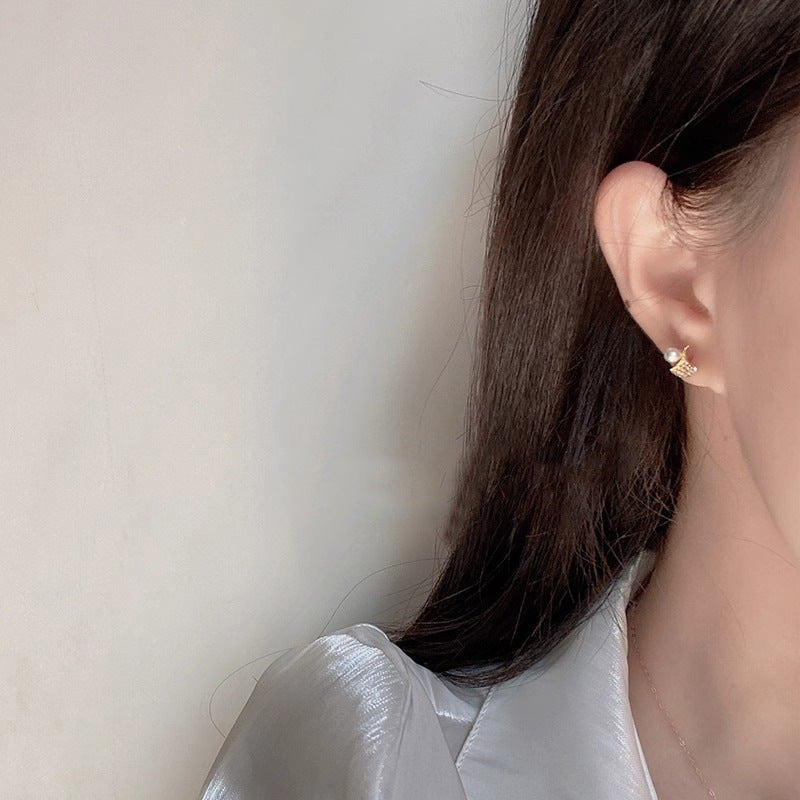 Delicate Artisan Pearl Earring