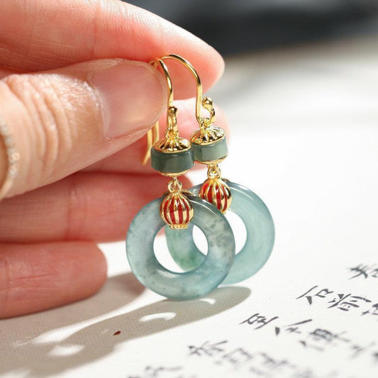 Delicate Artisan Gold Earring