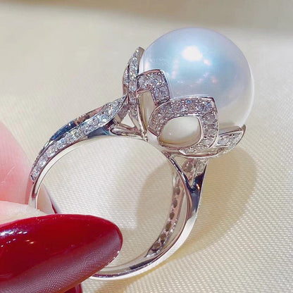 Delicate Artisan Pearl Ring