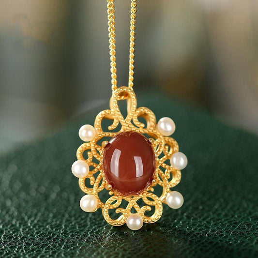Vintage Handmade Gold Necklace