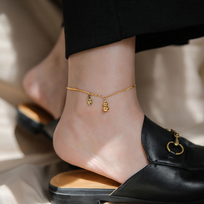 Beautiful Gold Anklet with Unique Style