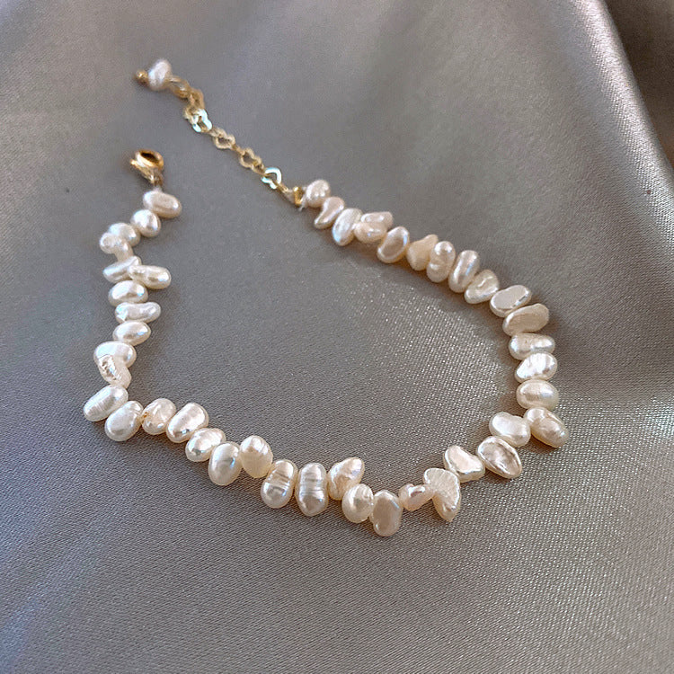 Delicate Artisan Pearl Bracelet