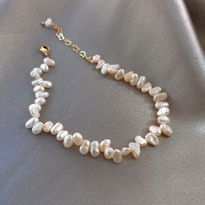 Delicate Artisan Pearl Bracelet