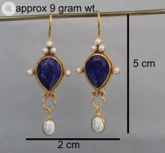 Delicate Artisan Pearl Earring