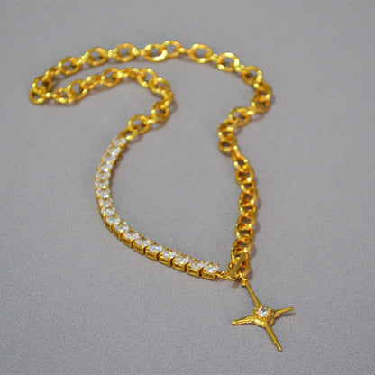 Vintage Handmade Gold Necklace