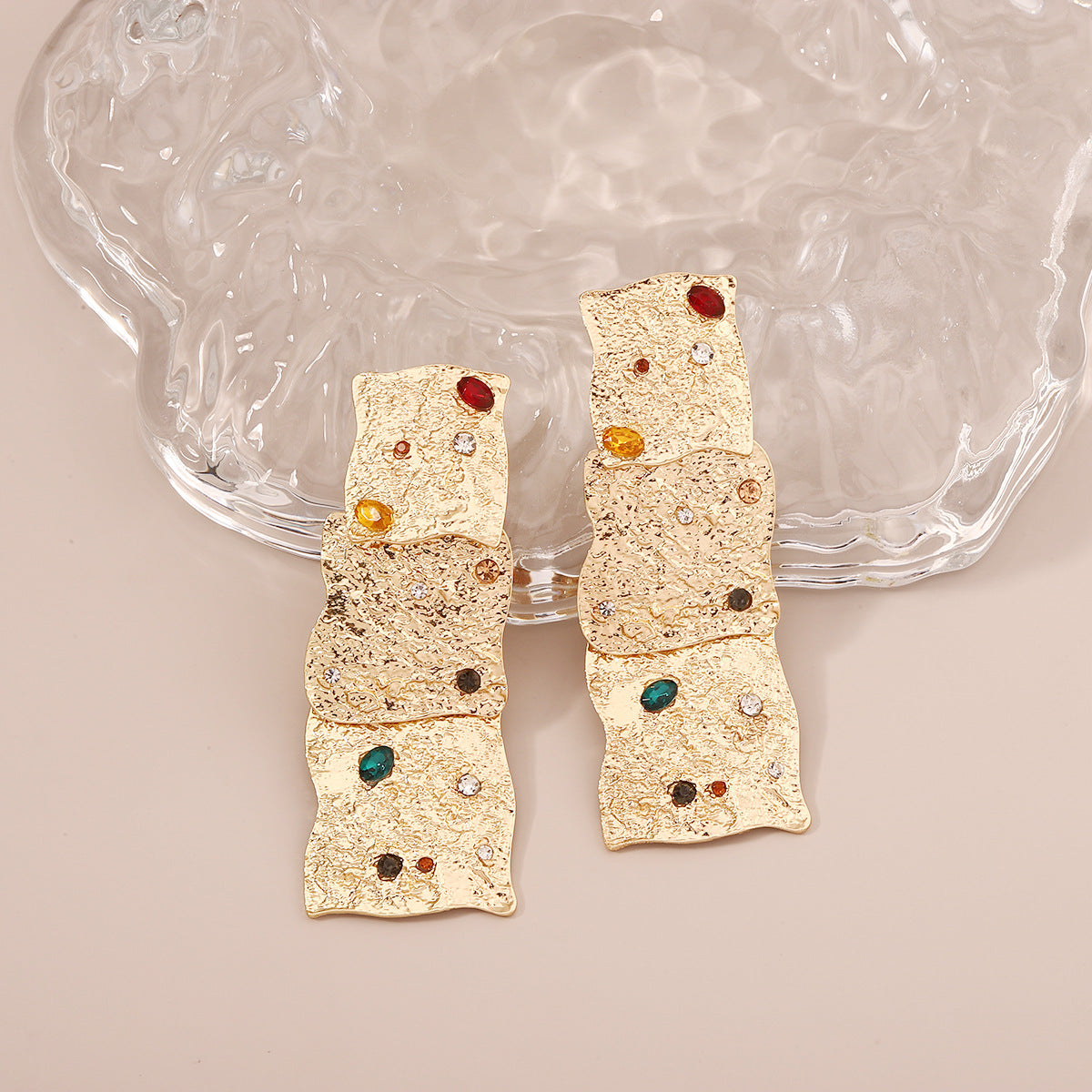 Delicate Artisan Gold Earring