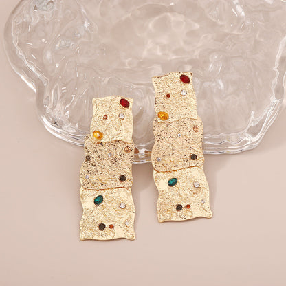 Delicate Artisan Gold Earring