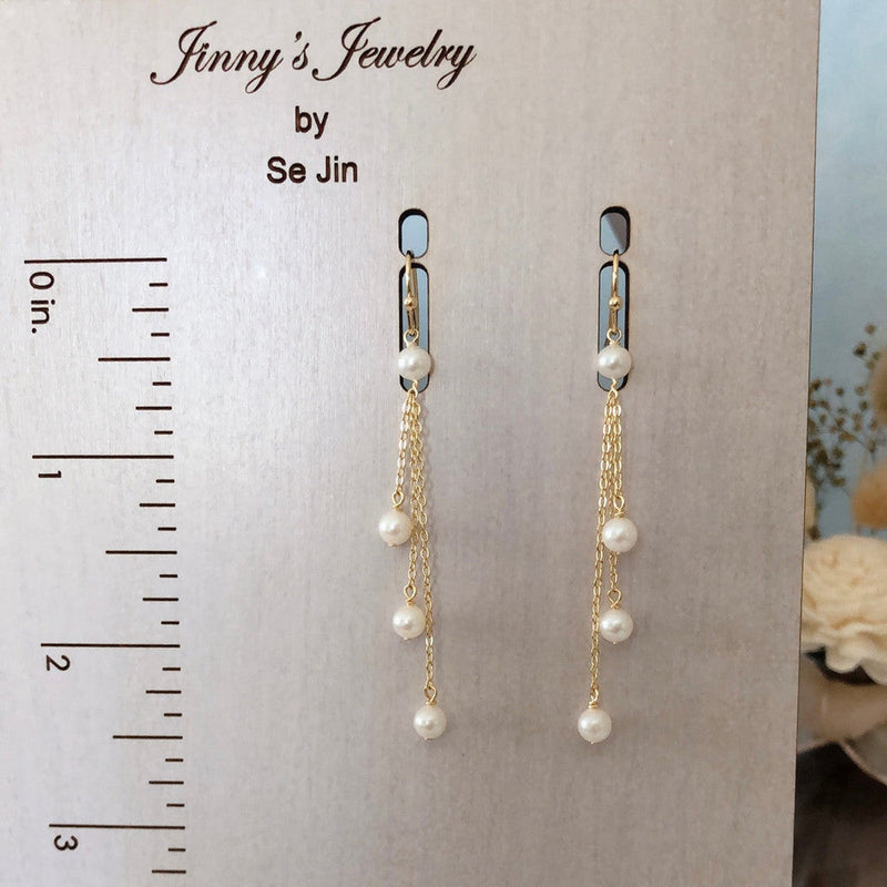Delicate Artisan Pearl Earring