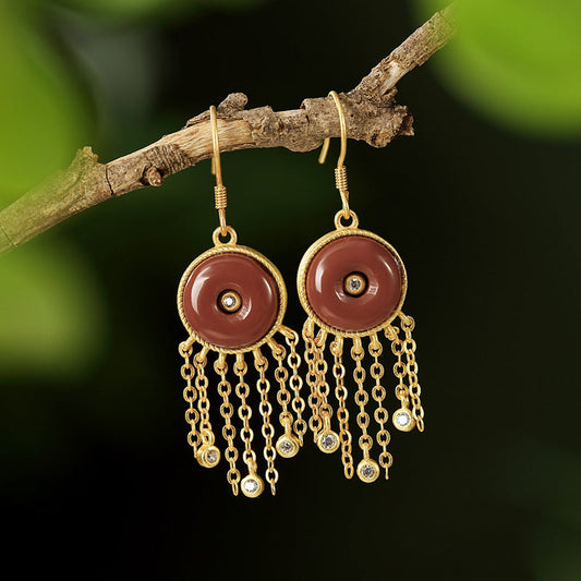 Vintage Handmade Gold Earring