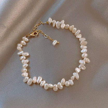 Delicate Artisan Pearl Bracelet