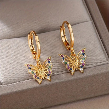Delicate Artisan Gold Earring