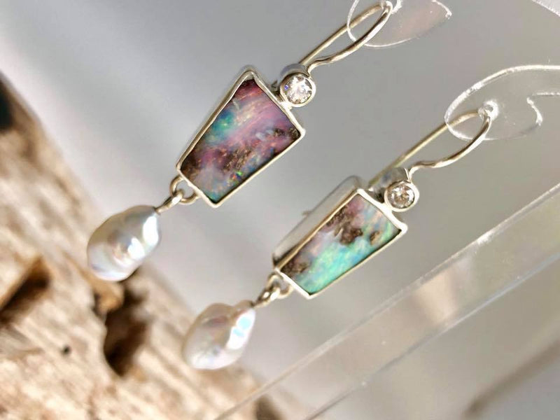 Delicate Artisan Pearl Earring