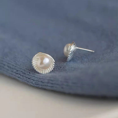 Delicate Artisan Pearl Earring