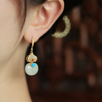 Vintage Handmade Gold Earring