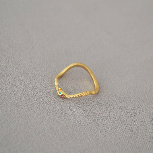 Delicate Artisan Gold Ring