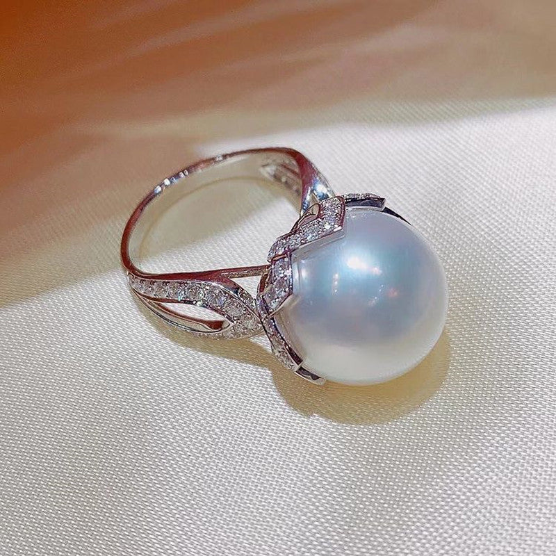 Delicate Artisan Pearl Ring