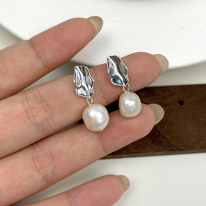 Delicate Artisan Pearl Earring