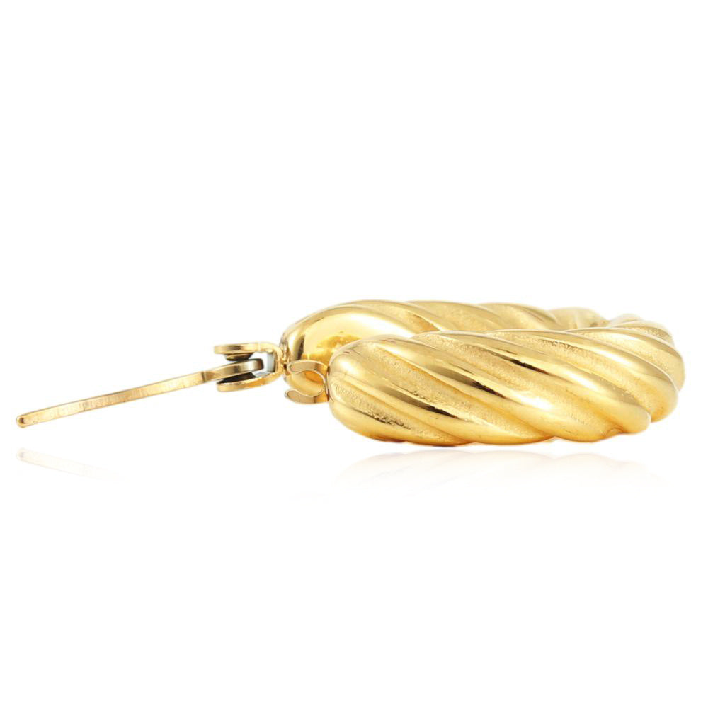 Delicate Artisan Gold Earring