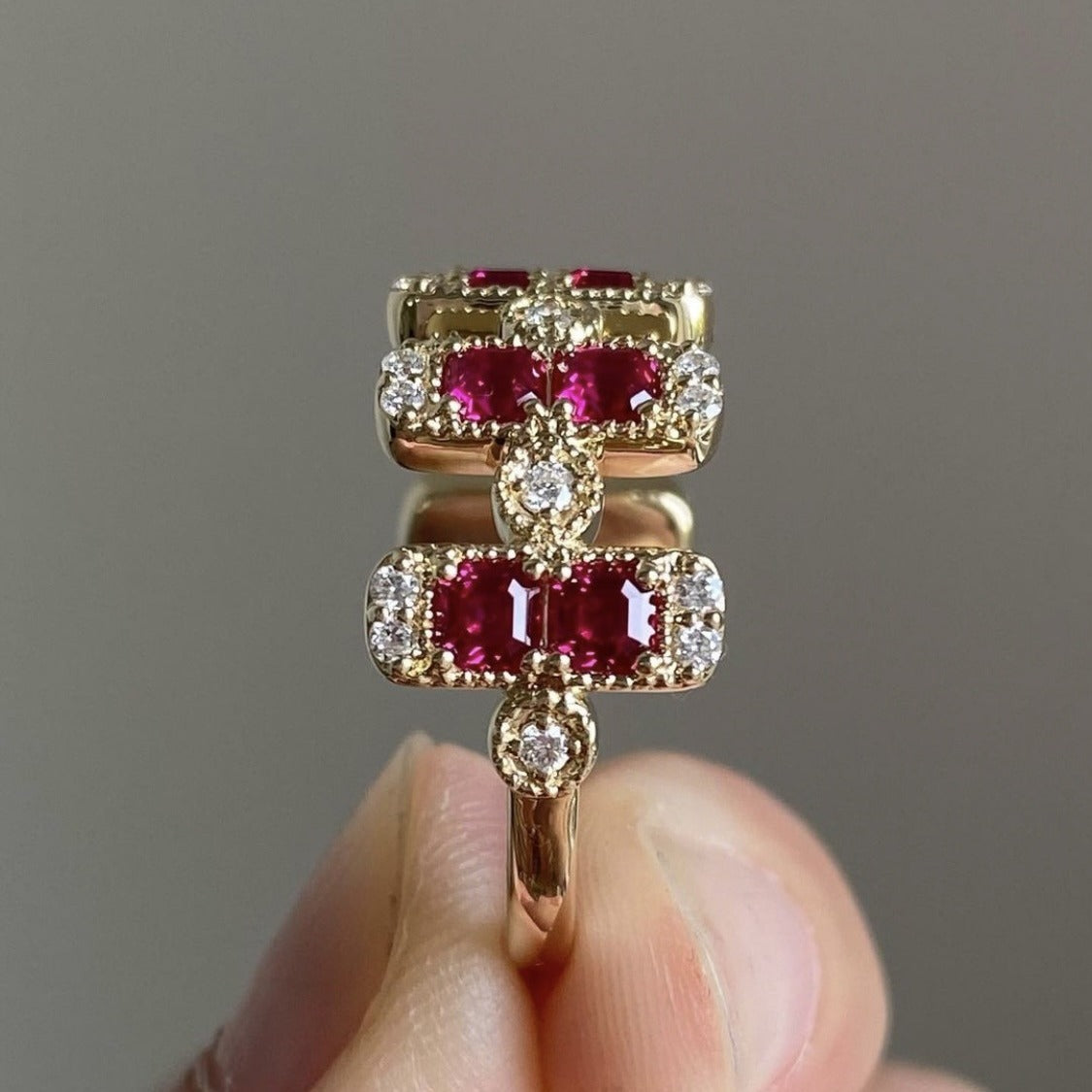 Delicate Artisan Gold Ring