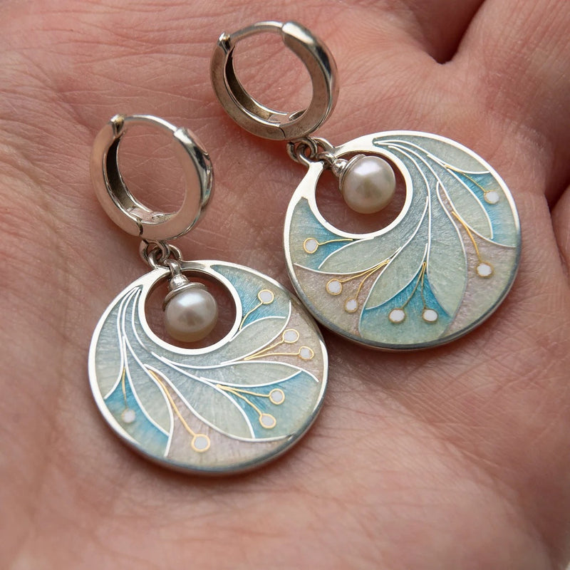 Delicate Artisan Pearl Earring