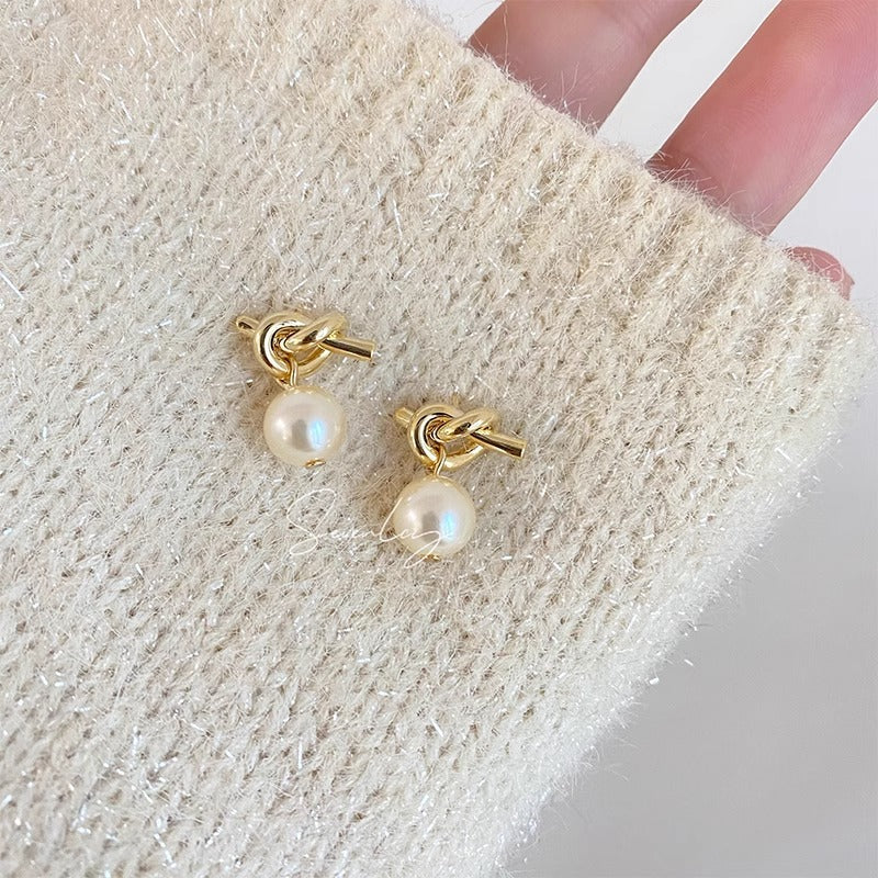 Delicate Artisan Pearl Earring